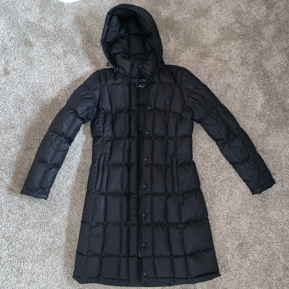 BLACK NORTH FACE PARKA